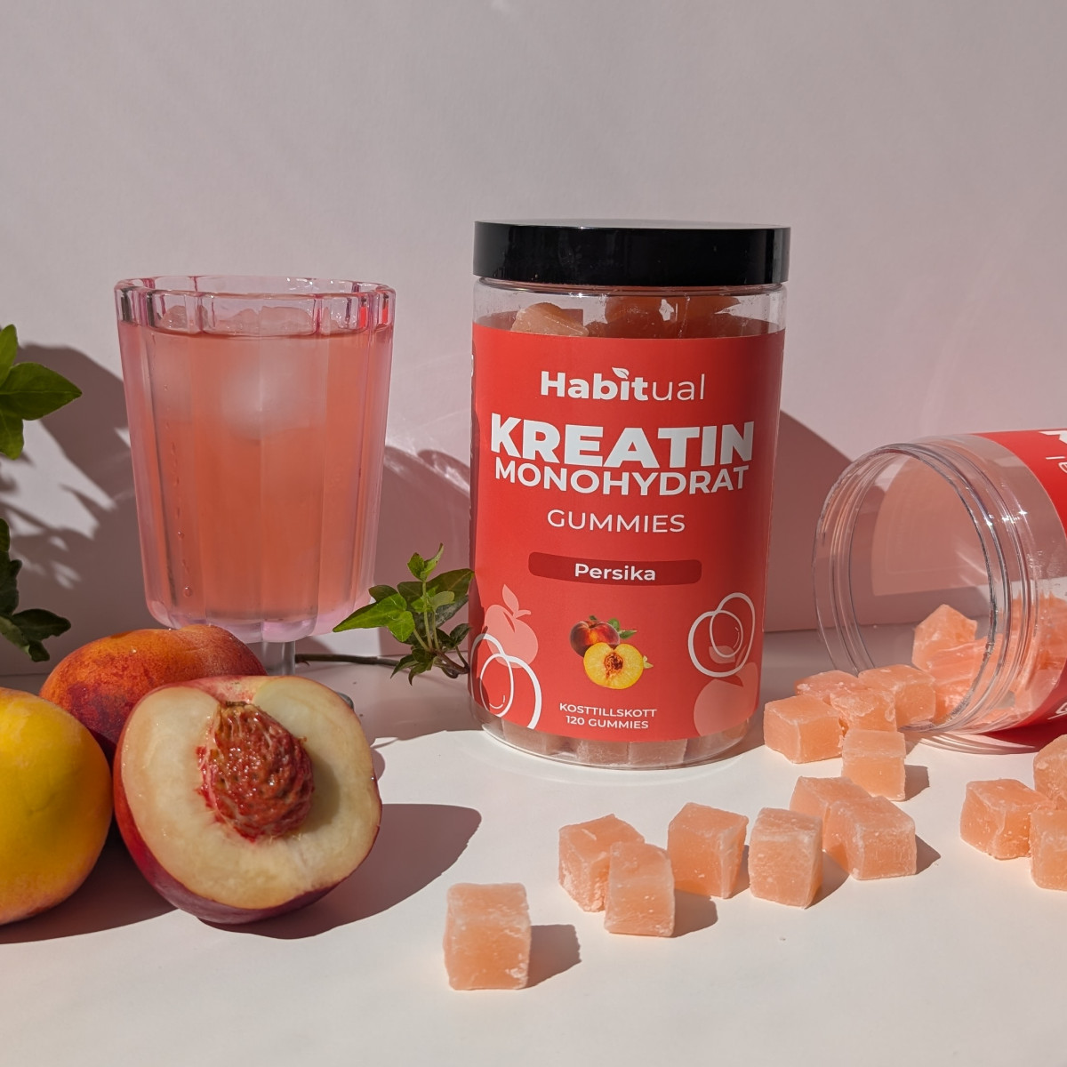 Habitual Kreatin Monohydrat Gummies Persika